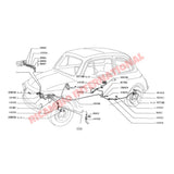 Brass Three Way Brake Joint/T-Piece (SHORT UNION) - Classic Fiat 500 600 - Brake Parts and Components