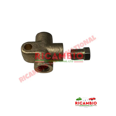 Brass Three Way Brake Joint/T-Piece (SHORT UNION) - Classic Fiat 500 600 - Brake Parts and Components