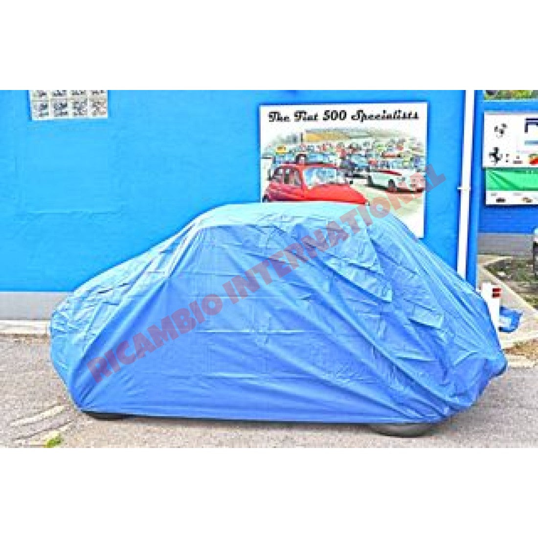Breathable Waterproof Car Cover in ROYAL BLUE - Classic Fiat 500 126 - Outdoor Car Cover