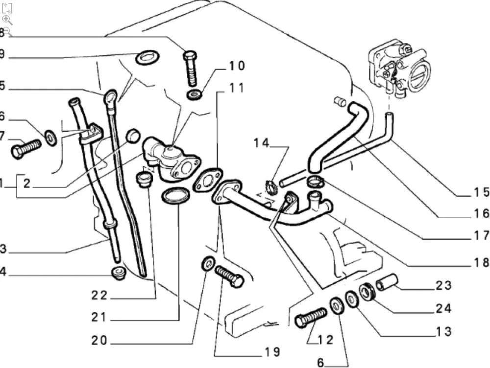 Breather Rubber Seal - Fiat Punto GT,Uno Turbo,Coupe Lancia Delta Thema - Gasket - Seals - Grommets and Rubber Parts