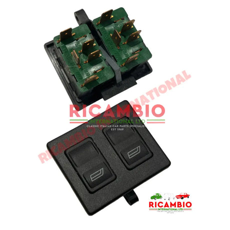 Brown Drivers Twin Electric Window Switch - Lancia Thema - Electrical