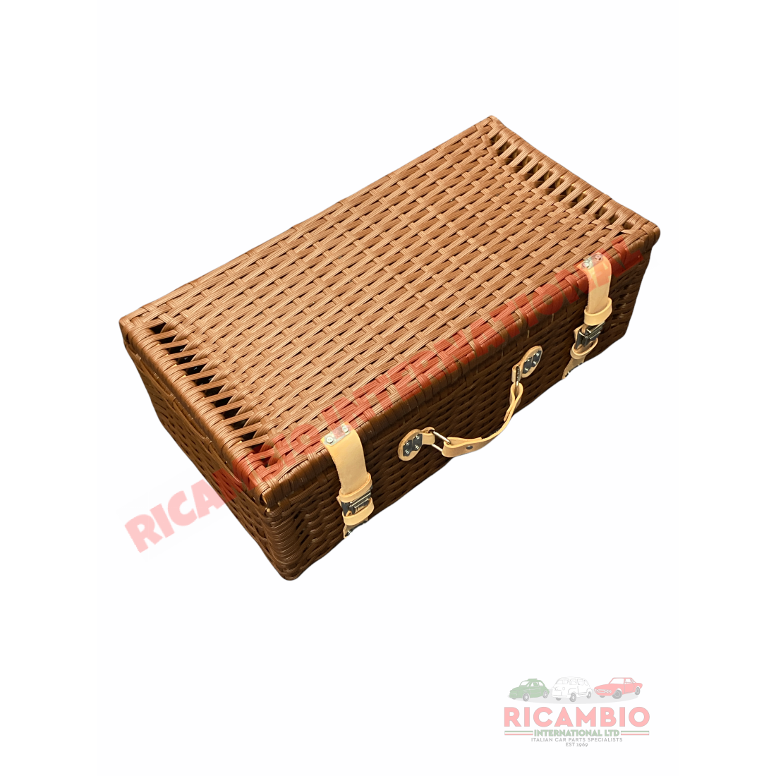 Brown Plastic Wicker Picnic Basket - Classic Fiat 500 - Classic Fiat 500 Parts & Spares