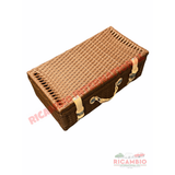 Brown Plastic Wicker Picnic Basket - Classic Fiat 500 - Classic Fiat 500 Parts & Spares