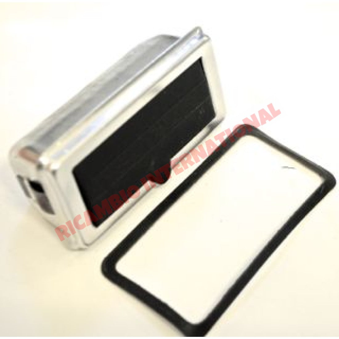 Brushed Aluminium & Black Ashtray - Classic Fiat 500 126 600 - Interior Trim