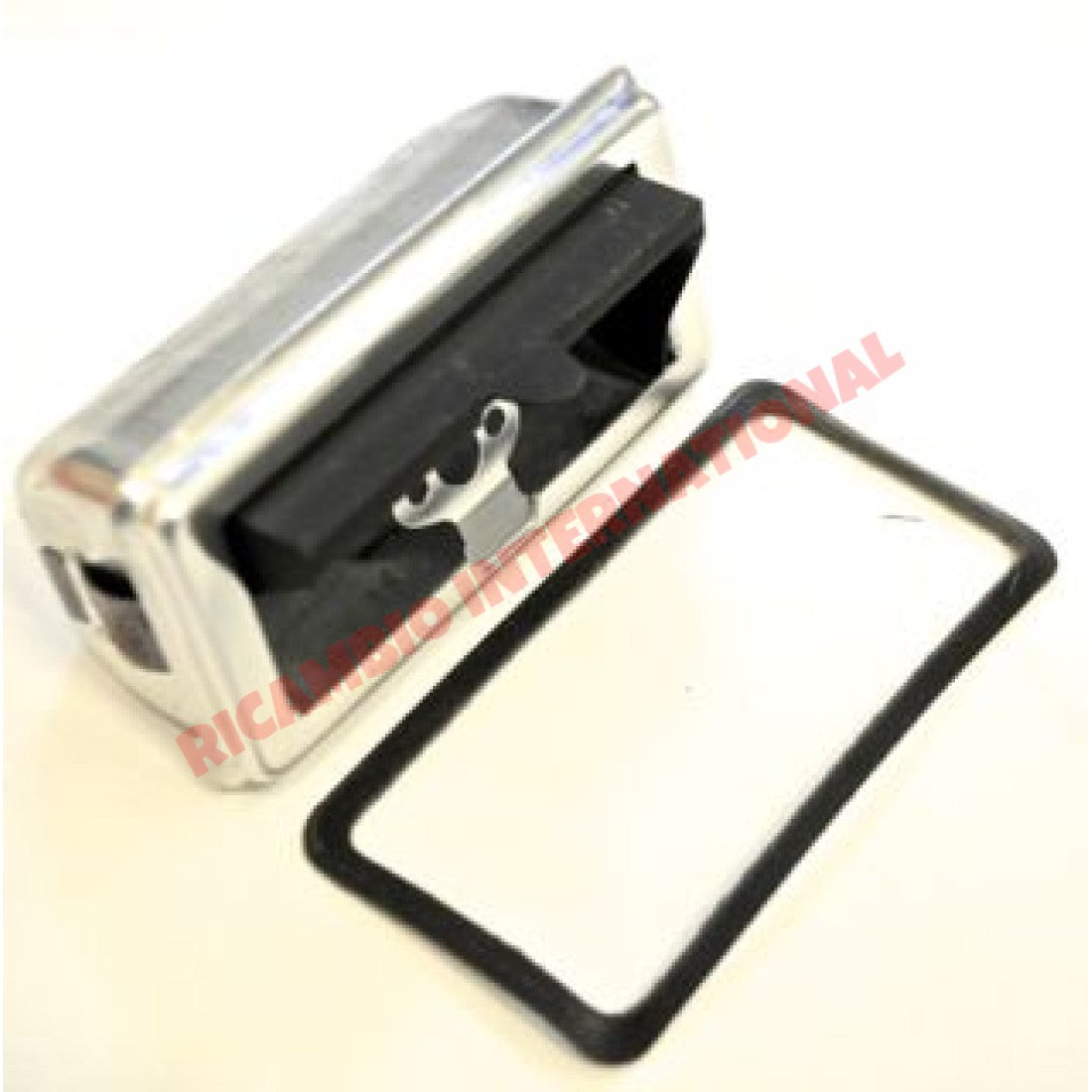 Brushed Aluminium & Black Ashtray - Classic Fiat 500 126 600 - Interior Trim