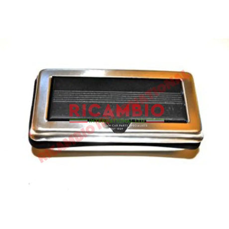 Brushed Aluminium & Black Ashtray - Classic Fiat 500 126 600 - Interior Trim