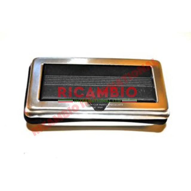 Brushed Aluminium & Black Ashtray - Classic Fiat 500 126 600 - Interior Trim