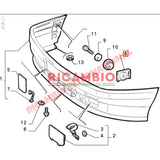 Bumper Bracket/Plate - Lancia Delta Dedra - Lancia