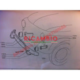 Bumper Bracket Rubber Seal - Classic Fiat 500 126 600 - Gaskets - Seals - Grommets and Rubber Parts