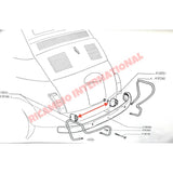 Bumper Bracket & Seal (Chrome) - Classic Fiat 500 126 600 - Bumpers & Assorted Exterior Trim