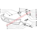 Bumper Fitting Plastic Guide (1) - Fiat 126 - Bumpers & Assorted Exterior Trim