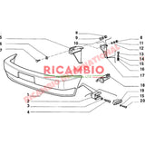 Bumper Fitting Plastic Guide (1) - Fiat 126 - Bumpers & Assorted Exterior Trim