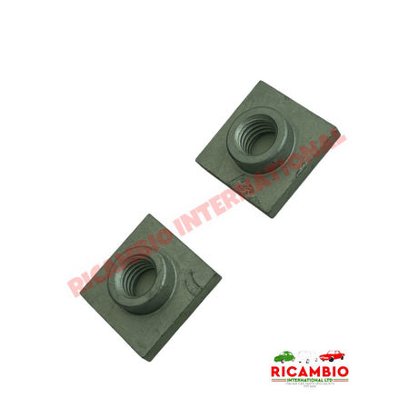 Bumper Nut Kit (2) - Classic Fiat Panda,Cinquecento,Seicento,Uno,Strada Lancia Delta,Thema,Y10 - Lancia Y10
