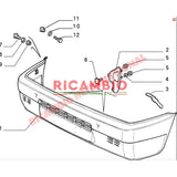 Bumper Nut Kit (2) - Classic Fiat Panda,Cinquecento,Seicento,Uno,Strada Lancia Delta,Thema,Y10 - Lancia Y10