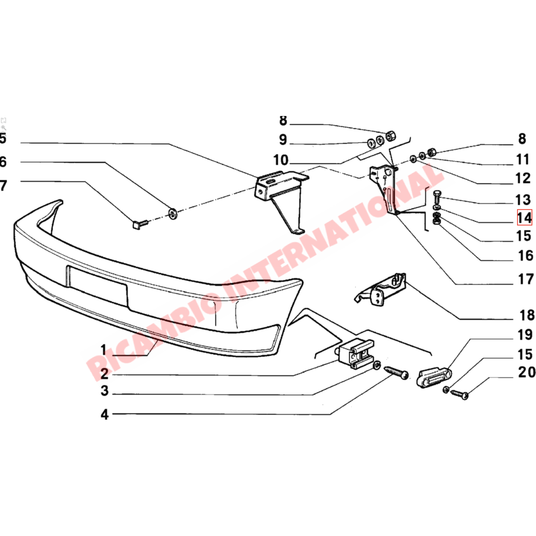 Bumper Pad Kit - Fiat 126 - Bumpers & Assorted Exterior Trim