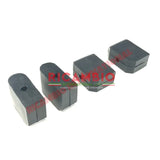 Bumper Rubber Spacer Kit - Classic Fiat 500 600 - Chrome - Aluminium & Exterior Trim Parts