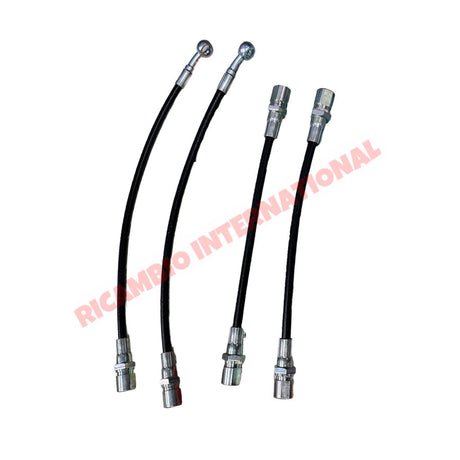 Carbon Teflon Brake Hose Kit - Classic Fiat 500 126 - Uprated Brake Parts