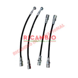Carbon Teflon Brake Hose Kit - Classic Fiat 500 126 - Uprated Brake Parts