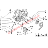 Carburettor Lever Clip - Fiat 126 BIS Cinquecento Classic Panda,Uno,Tipo,Tempra,Y10 - Fuel System