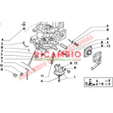Carburettor Lever Clip - Fiat 126 BIS Cinquecento Classic Panda,Uno,Tipo,Tempra,Y10 - Fuel System