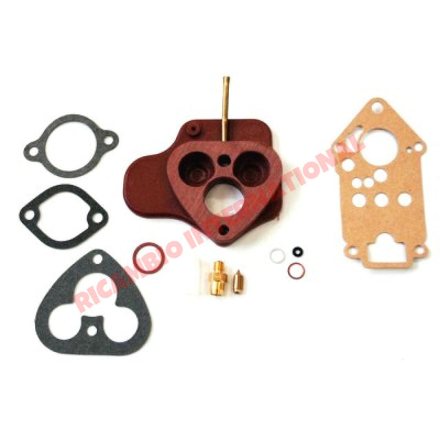 Carburettor Overhaul Kit (including Base Plate) - Classic Fiat 500 - Gaskets - Seals - Grommets and Rubber Parts