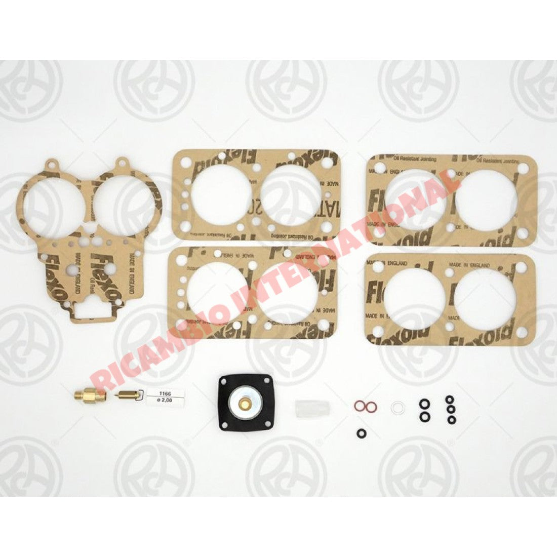 Carburettor Overhaul Kit (WEBER 45 DFC 14/150 - 14/250) - Fiat 130 - Fuel