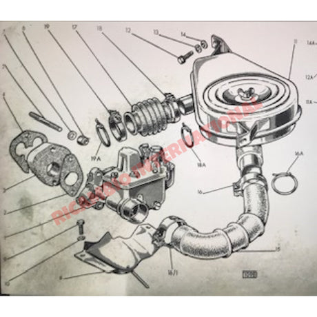 Carburettor Spacer Gasket Kit (2 piece) - Classic Fiat 500 - Gaskets & Oil Seals