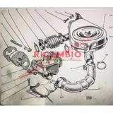 Carburettor Spacer Gasket Kit (2 piece) - Classic Fiat 500 - Gaskets & Oil Seals