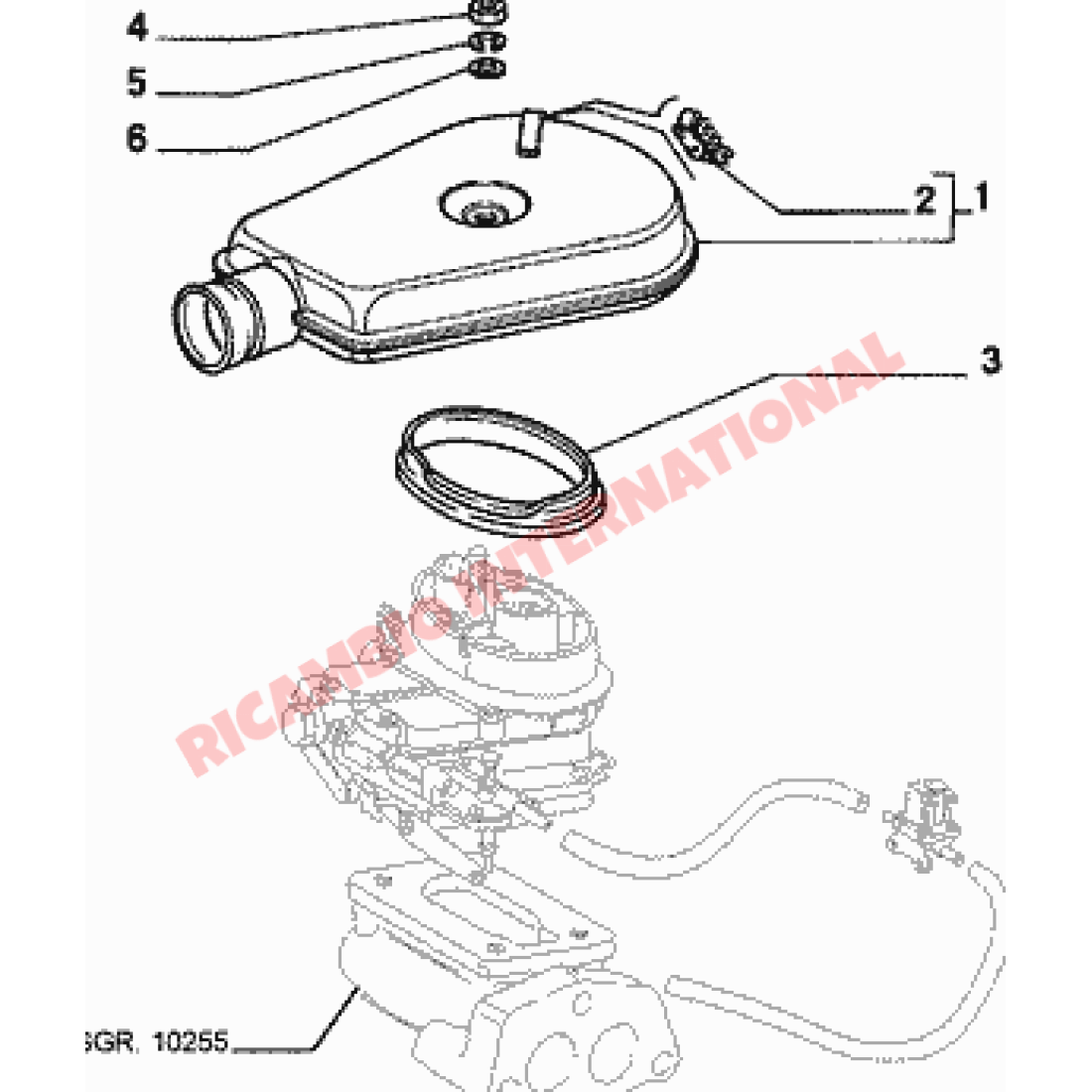 Carburettor Top Rubber Seal - Fiat 126 - Fuel System