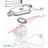 Carburettor Top Rubber Seal - Fiat 126 - Fuel System