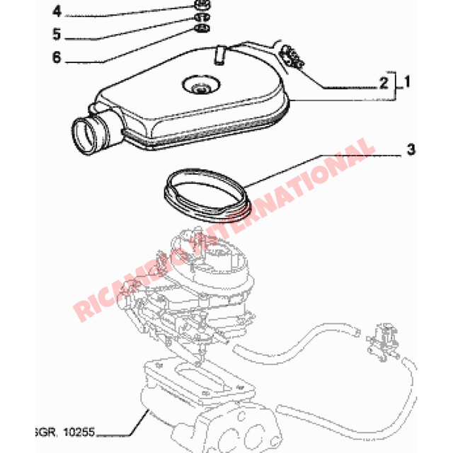Carburettor Top Rubber Seal - Fiat 126 - Fuel System
