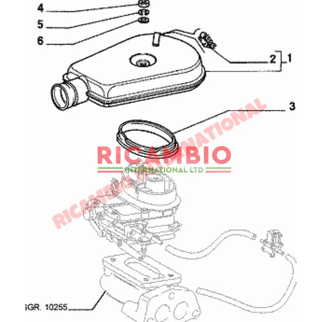 Carburettor Top Rubber Seal - Fiat 126 - Fuel System