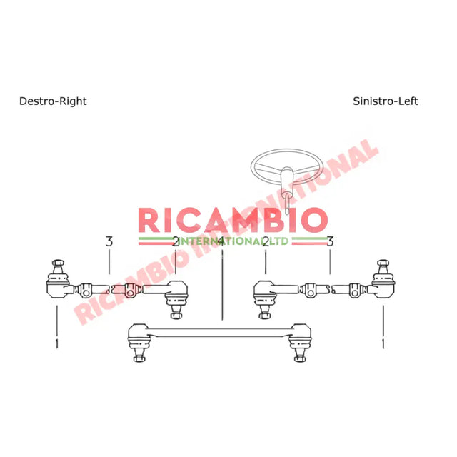 Centre Drag Link Steering Joint - Fiat Campagnola - Fiat Campagnola