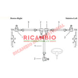 Centre Drag Link Tie Rod - Fiat 600 Multipla 850T/900T/E - Steering