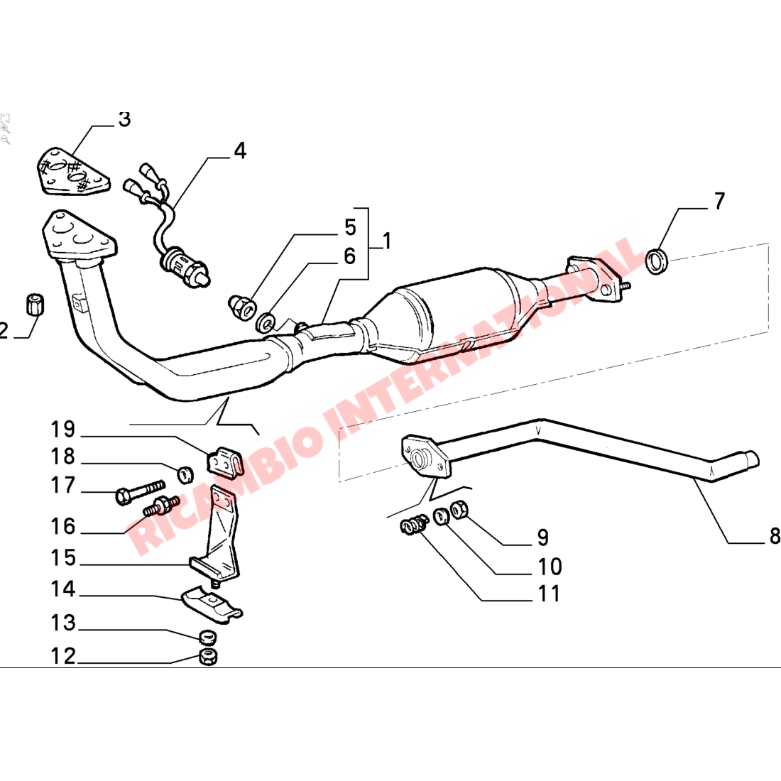 Centre Exhaust - Classic Fiat Panda 999cc i.e CAT - Panda Exhaust System