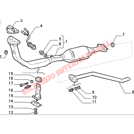 Centre Exhaust - Classic Fiat Panda 999cc i.e CAT - Panda Exhaust System