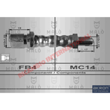 Centre Rear Flexible Brake Hose - Fiat 124,131,132 - Brake Parts & Components