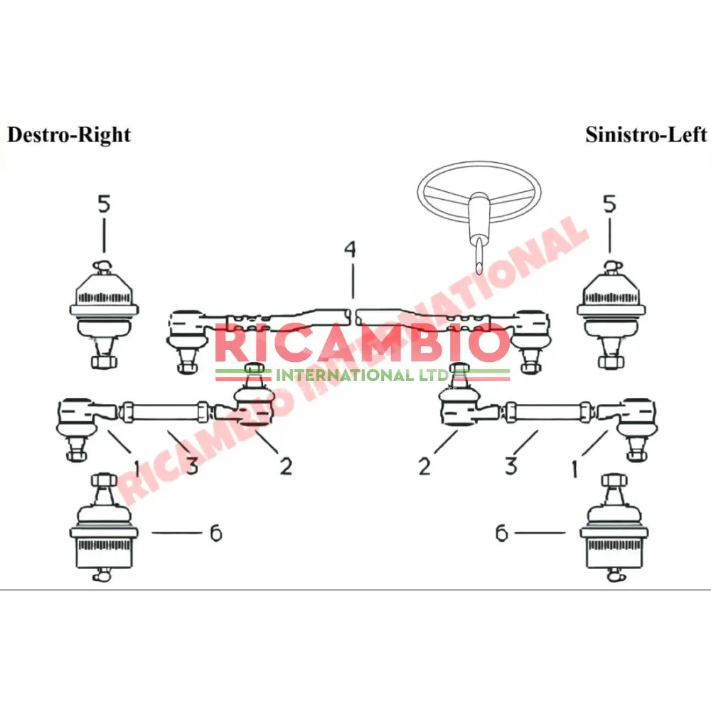 Centre Steering Drag Link - Lancia Fulvia Flavia - Suspension