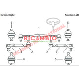 Centre Steering Drag Link - Lancia Fulvia Flavia - Suspension