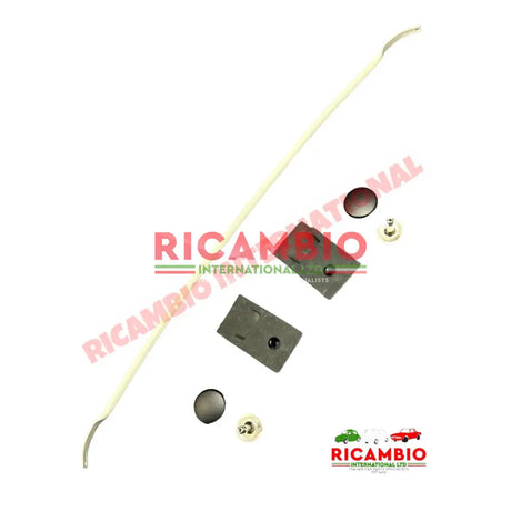 Centre Sunroof Bar & Fitting Kit IVORY - Classic Fiat 500 N/D/F/L/R - Sunroof & Associated Items