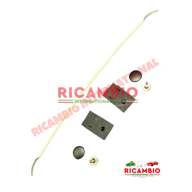 Centre Sunroof Bar & Fitting Kit IVORY - Classic Fiat 500 N/D/F/L/R - Sunroof & Associated Items