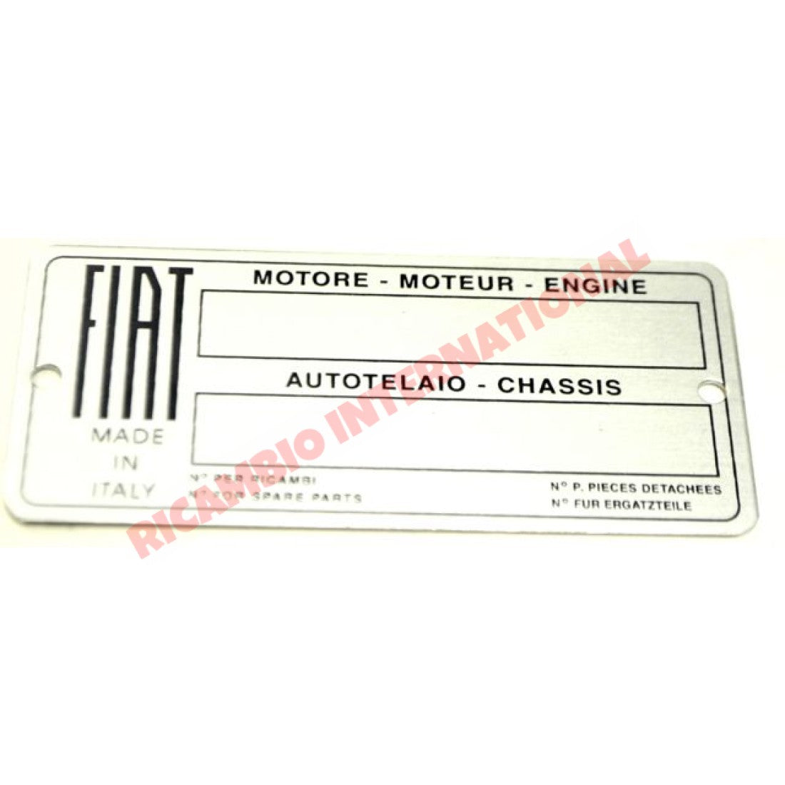 Chassis Plate - Classic Fiat 500,126,600,850,900 - Classic Fiat 500 Parts & Spares