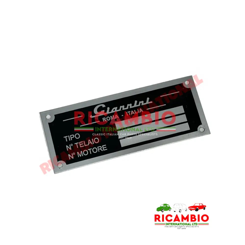 Chassis Plate - Classic Fiat 500 - Body Panels