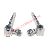 Chrome Quarter Light Catch Kit (2) - Fiat 126 - Handles - Locks and Catches