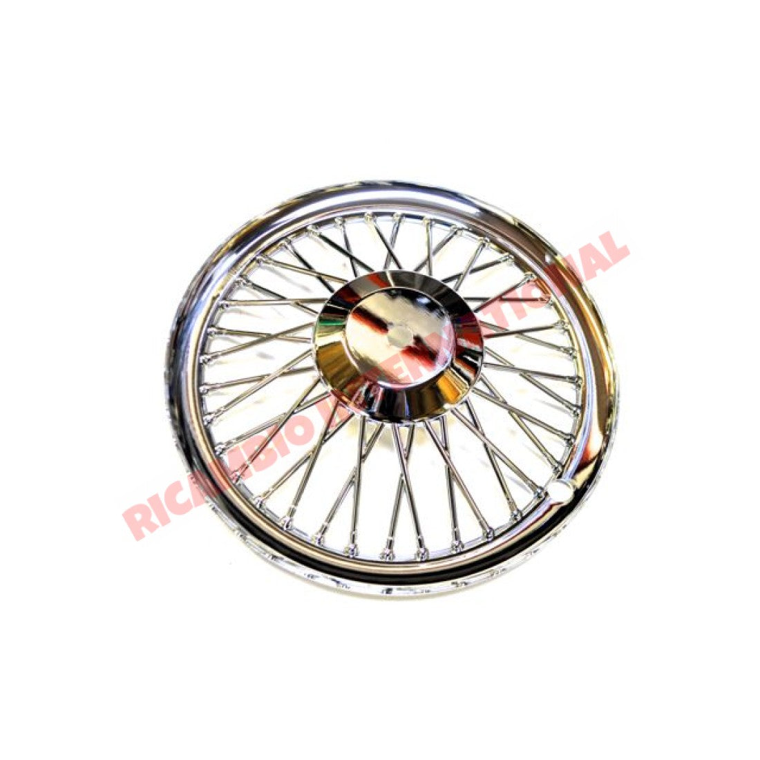 Chrome Plastic Hub Caps (Set of 4) - Classic Fiat 500 - Chrome - Aluminium & Exterior Trim Parts
