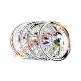 Chrome Plastic Hub Caps (Set of 4) - Classic Fiat 500 - Chrome - Aluminium & Exterior Trim Parts