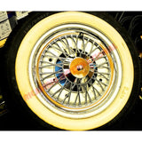 Chrome Plastic Hub Caps (Set of 4) - Classic Fiat 500 - Chrome - Aluminium & Exterior Trim Parts