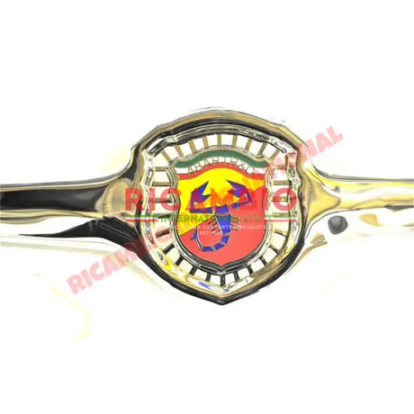Chrome Abarth Front Badge/Grill - Classic Fiat 500 - Bumpers & Assorted Exterior Trim