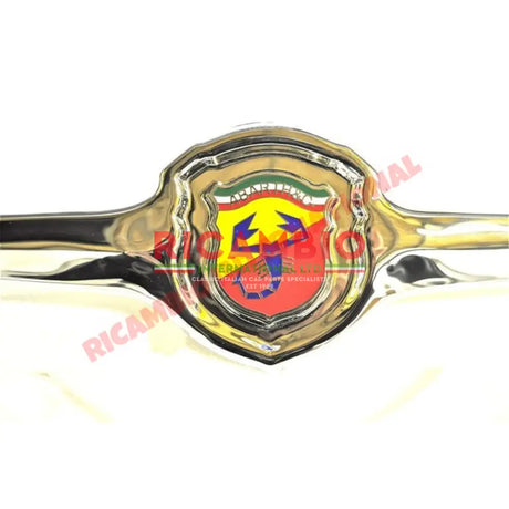 Chrome Abarth Front Badge/Grille - Classic Fiat 500 - Chrome - Aluminium & Exterior Trim Parts