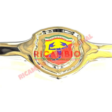 Chrome Abarth Front Badge/Grille - Classic Fiat 500 - Chrome - Aluminium & Exterior Trim Parts